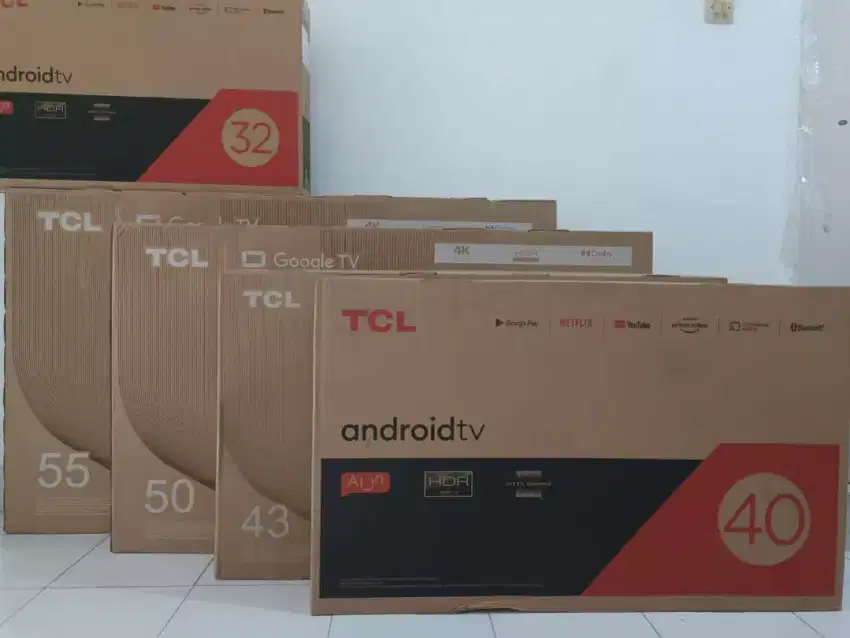 SmartTV Android TCL LED 32Bezelles Netflix Digital Remote Voice BARU