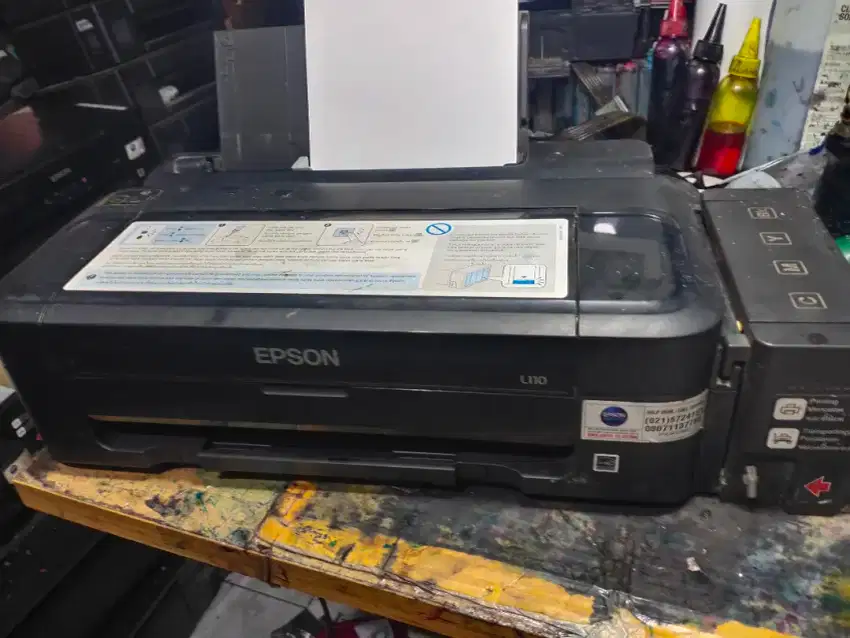 Printer epson L110,L120,L300 cetak hitam saja