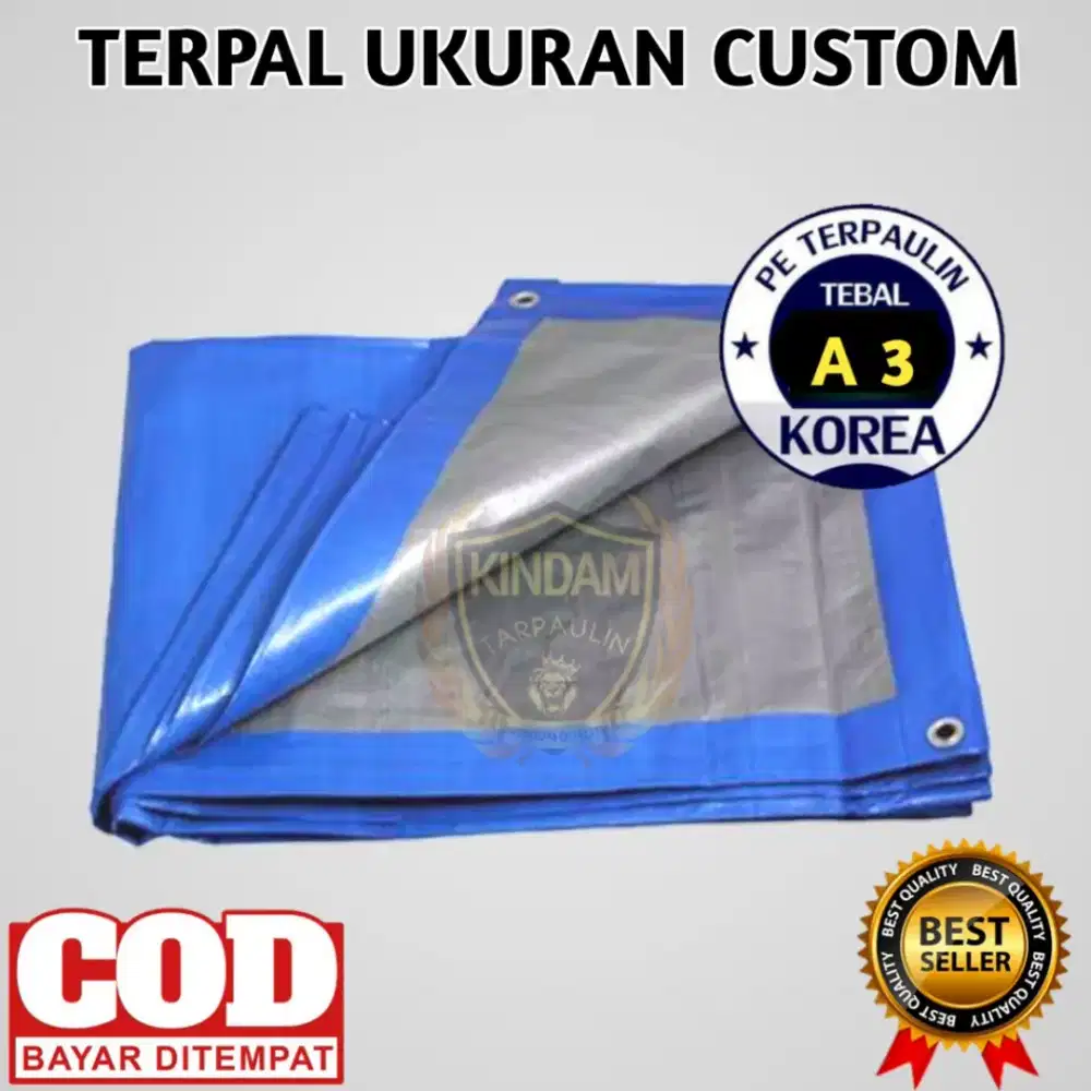 Terpal A3 Ukuran 1x1 /m2 | Lembaran | Kolam terpal |