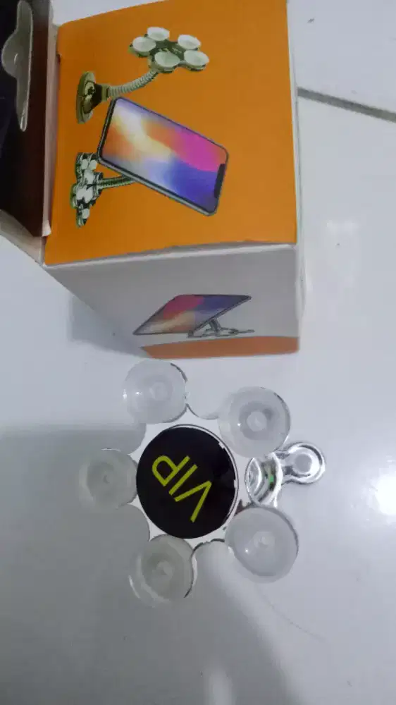 Magic suction cup mobile phone bracket