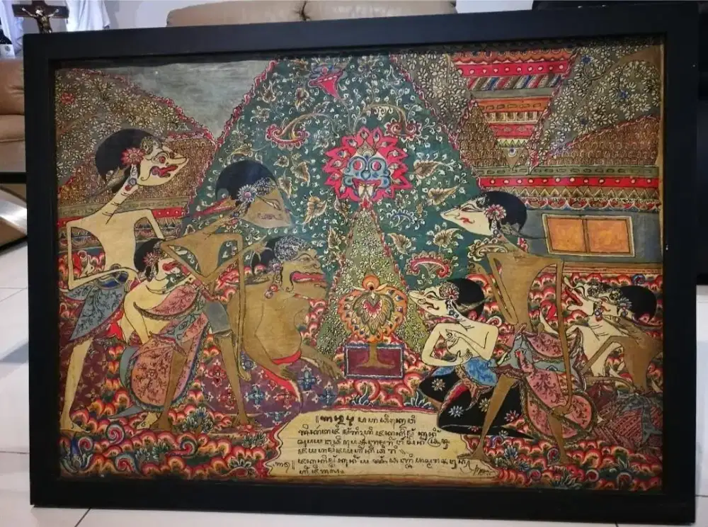 Lukisan Wayang Vintage