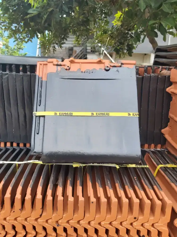 Genteng kanmuri full flatt slik black