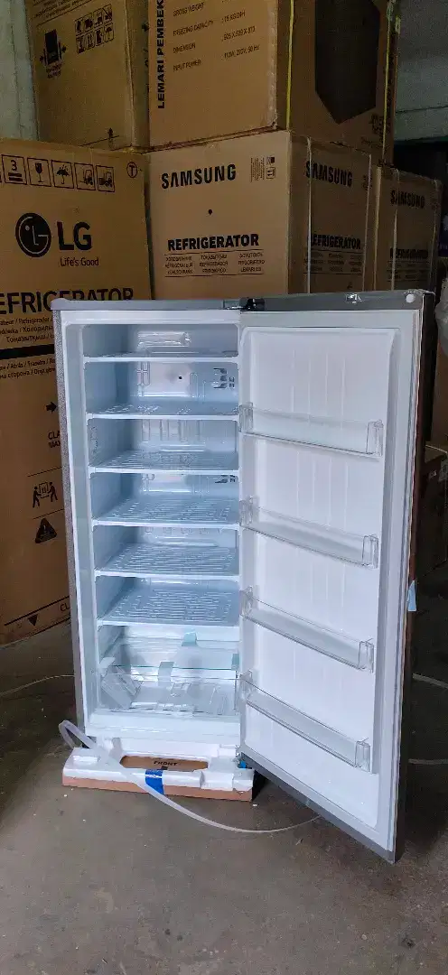 Kulkas Lemari es batu frizer freezer LG 6 rak inverter pembeku