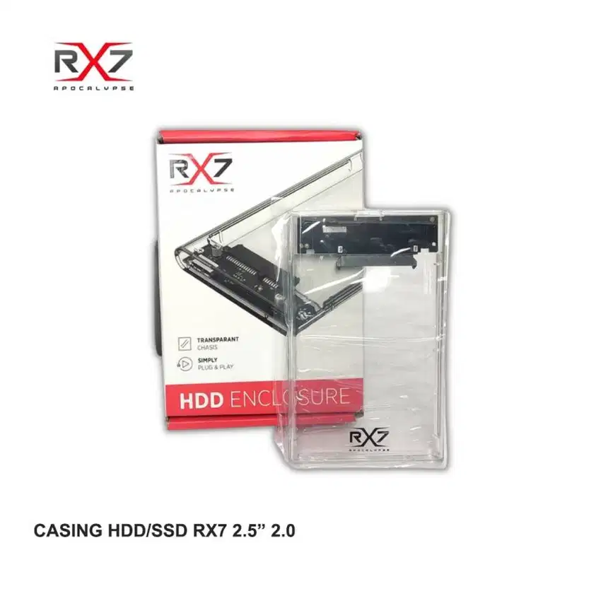 CASING HARDISK EXTERNAL HDD EXTERNAL TRANSPARENT ENCLOSURE-RX7