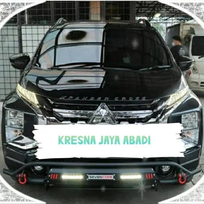 TANDUK DEPAN BESI SEVEN CODE DENGAN LAMPU LED SEMUA MOBIL