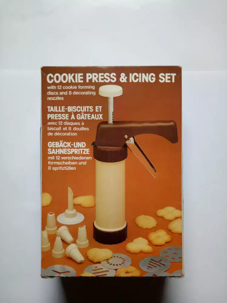 Cookie press & icing set, barang antik, barang jadul msh ok