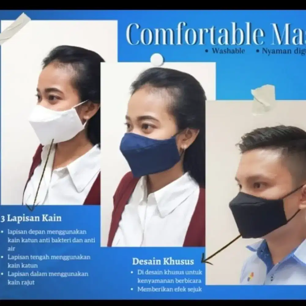 Masker Sritex 3ply anti air