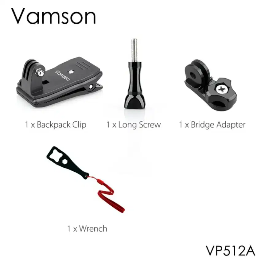 Clip clamp gopro hero xiaomi yi cam penjepit mount mounting