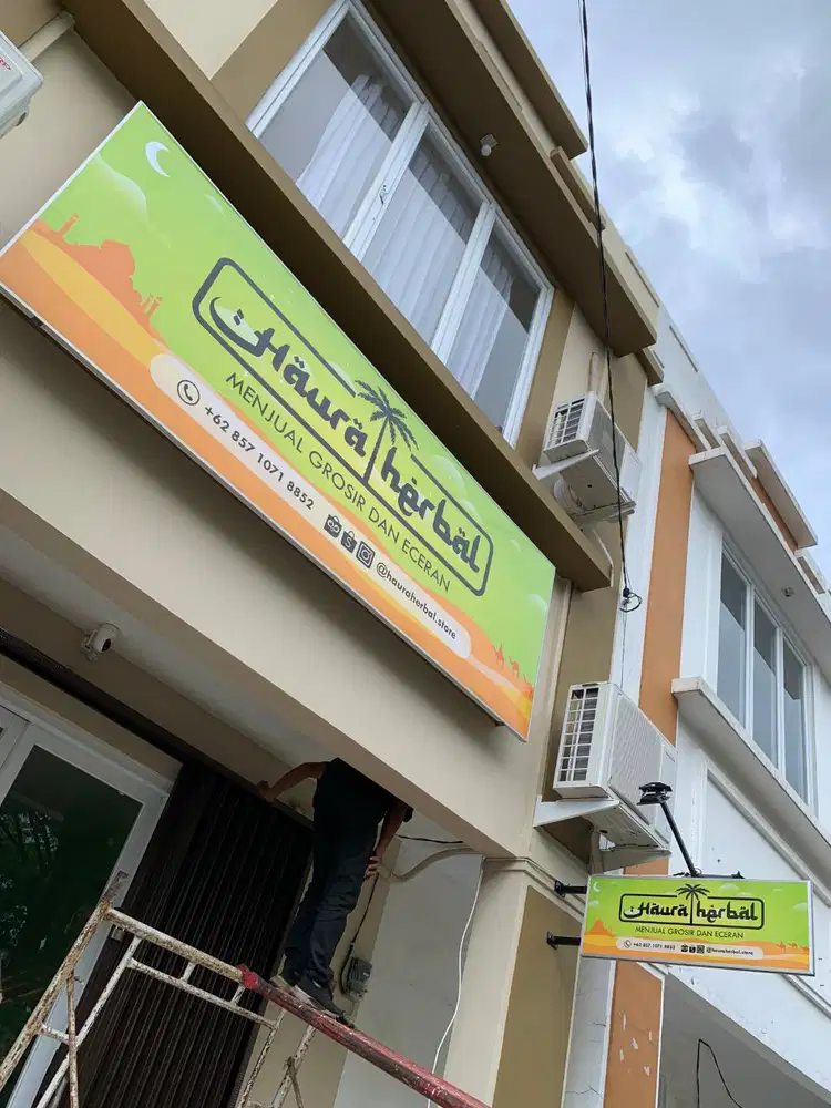 SIGNAGE NEONBOX BILLBOARD PAPAN REKLAME HURUF TIMBUL SHOPSIGN