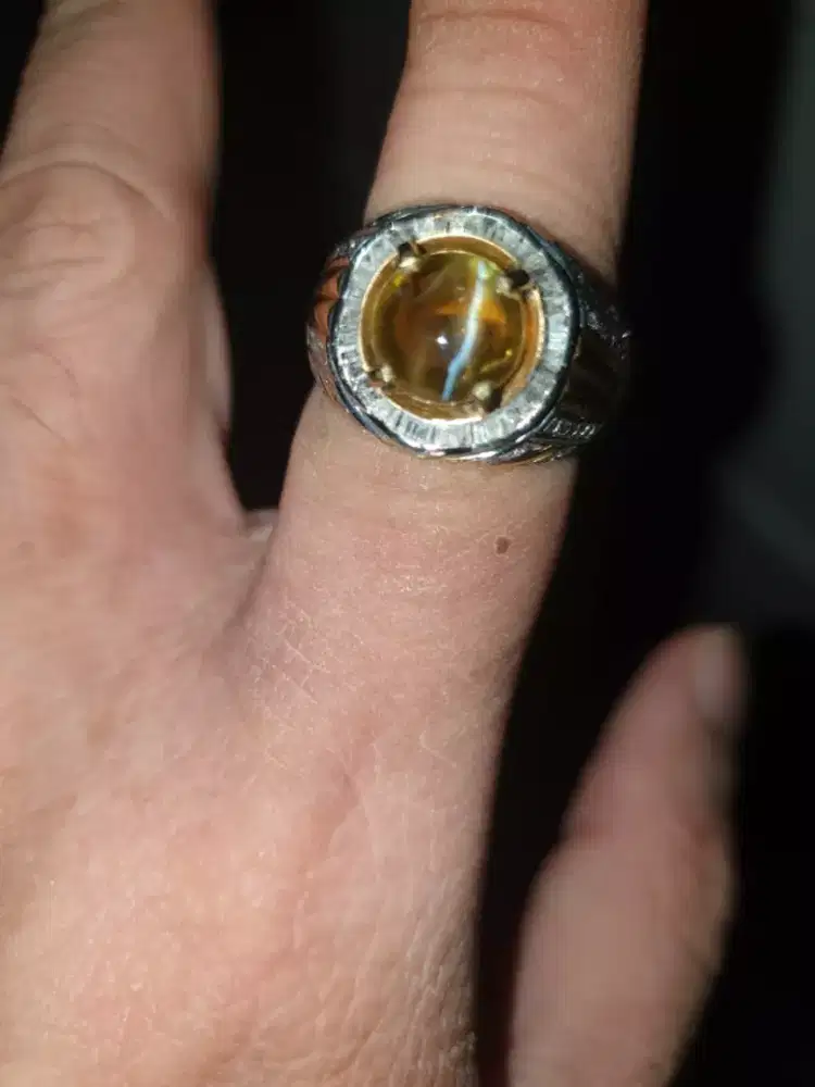 Cincin Chrysoberyl Cat Eye 5crt