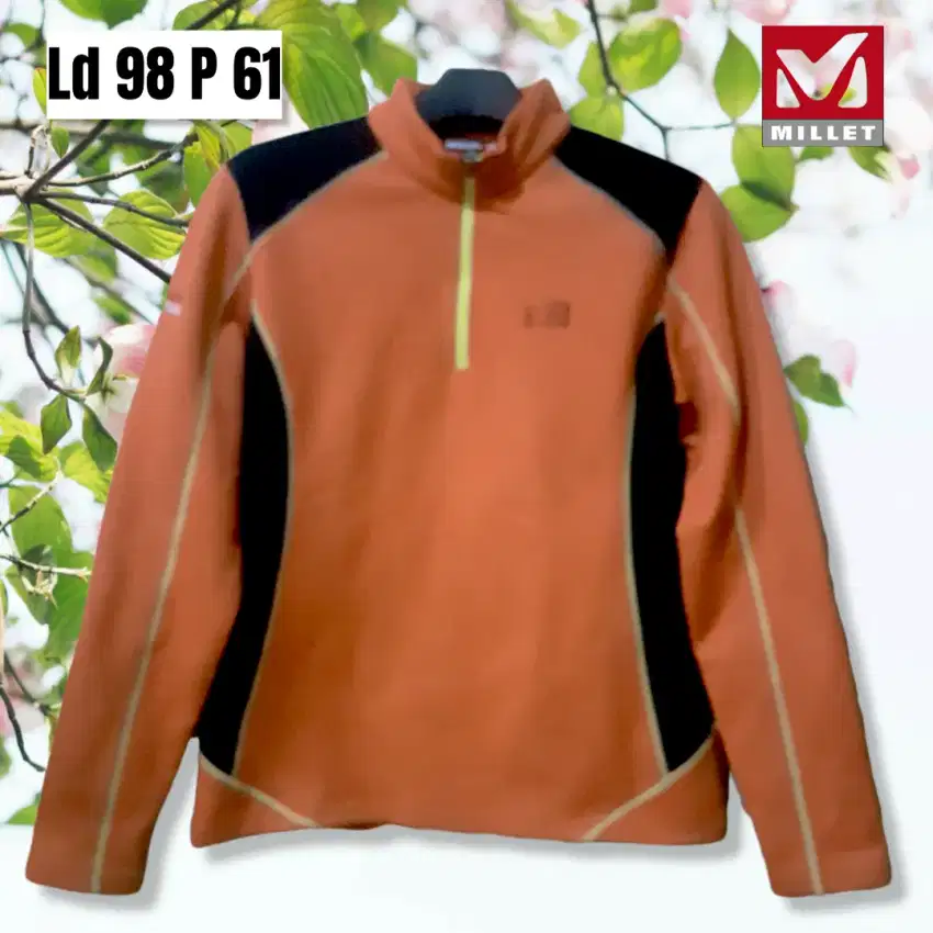 Jaket tracktop outdoor half ziper Millet