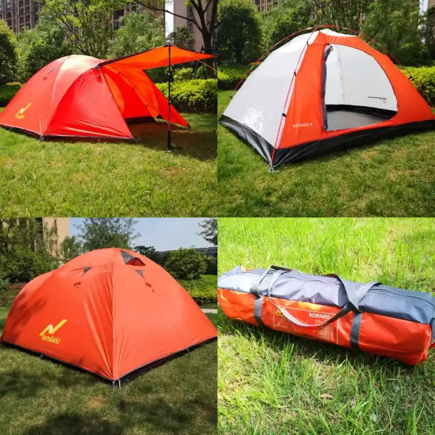 Tenda Camping Dome Tendaki Borneo 4 Kapasitas 4-5 Orang