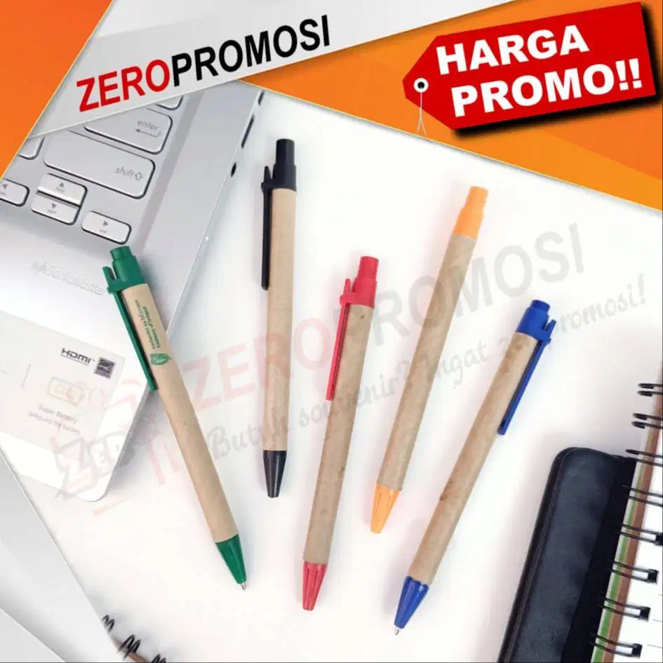 Pulpen Go Green Eco Bolpoin Recycle Ramah Lingkungan