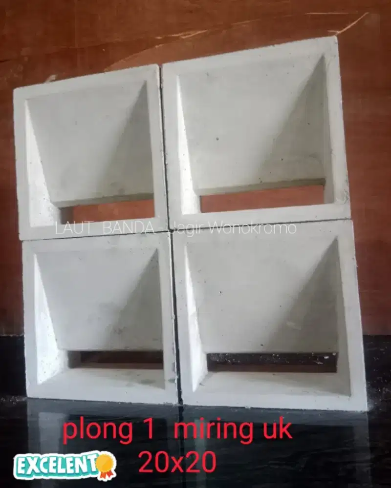 Roster / Loster Plong 1 Miring Putih, Dua Sisi