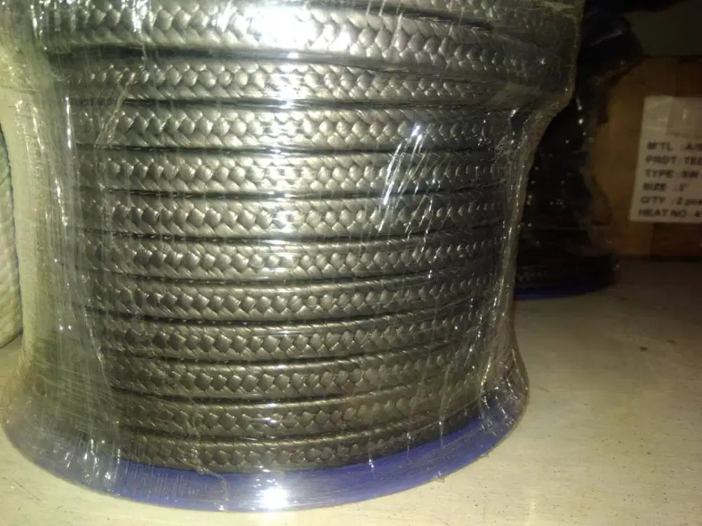 JUAL GLAND PACKING REMES HITAM, TEFLON, KEVLAR SURABAYA TERDEKAT