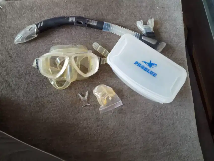 Perlengkapan masker selam/diving merek problue lengkap