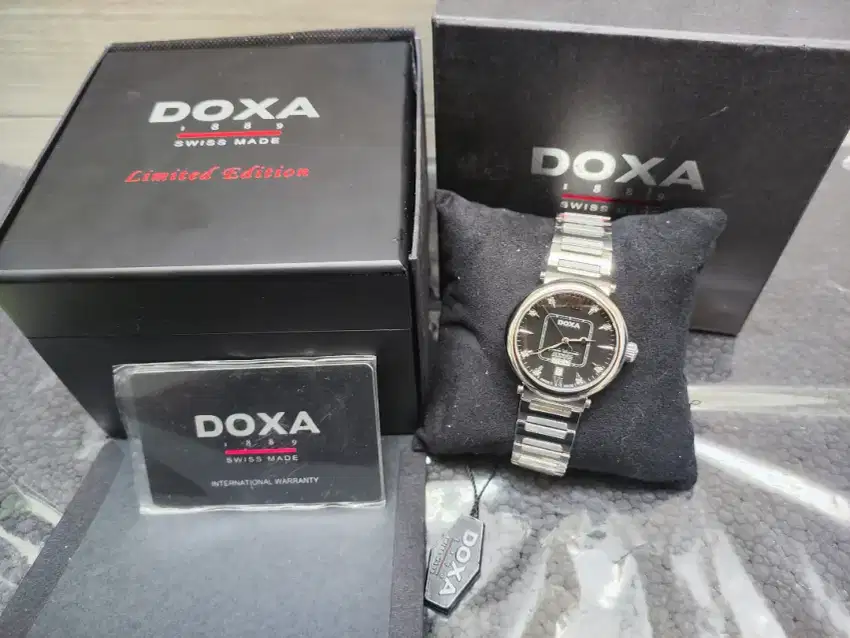 Doxa Watches Swiss Made Automatic Day Date Genuine Diamond Original