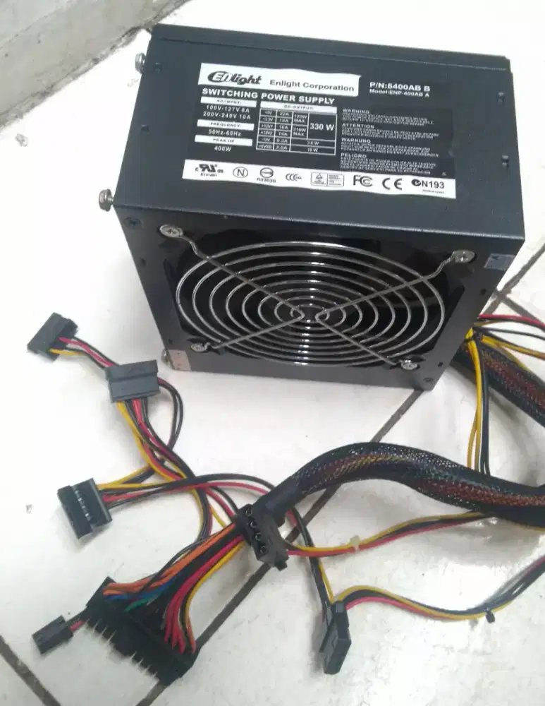 Power supply ENLIGHT 24 PIN , 350 watt, mulus dan masih segel .