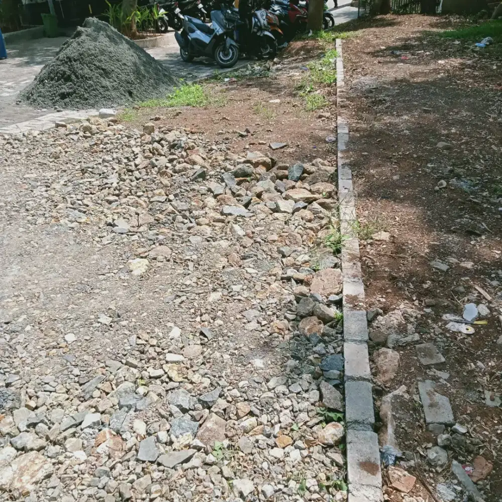 Turap beton land clearing cut and fill aspal Jalan paving hotmix