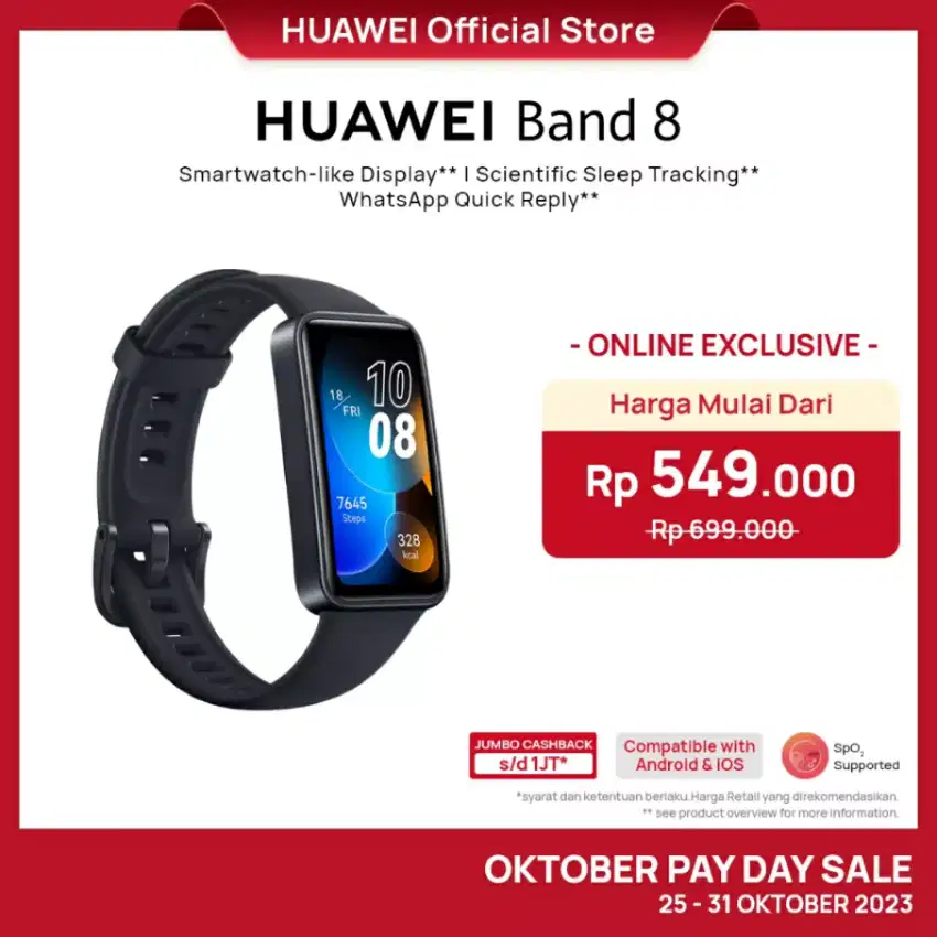 HUAWEI BAND 8 JAM TANGAN PINTAR Garansi Resmi