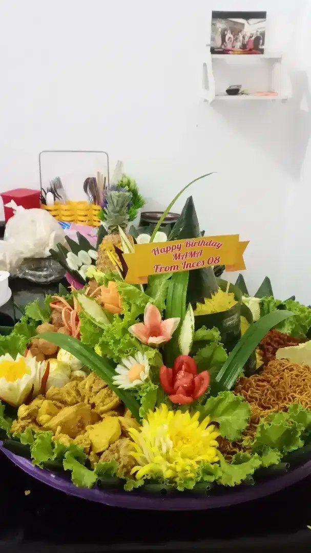 Tumpeng dnj 60porsi rasa dan tampilan berkwalitas