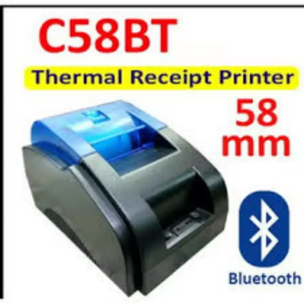 Printer kasir, thermal, 58mm, bluetooth