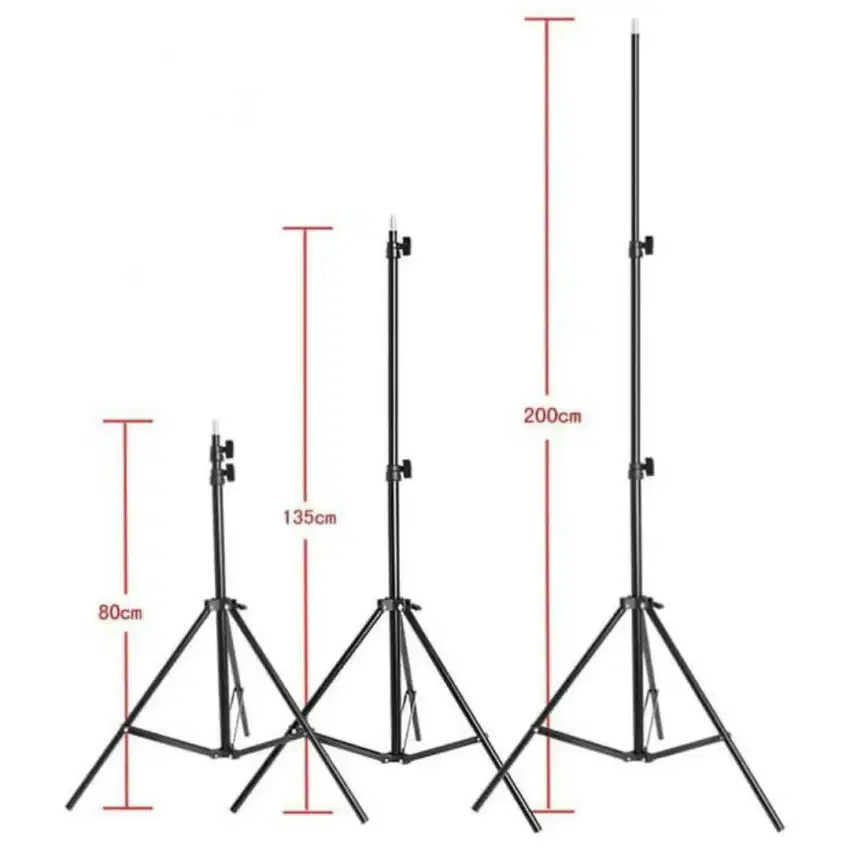 Light stand atau tripod lampu 200cm studio lighting - tiang lampu