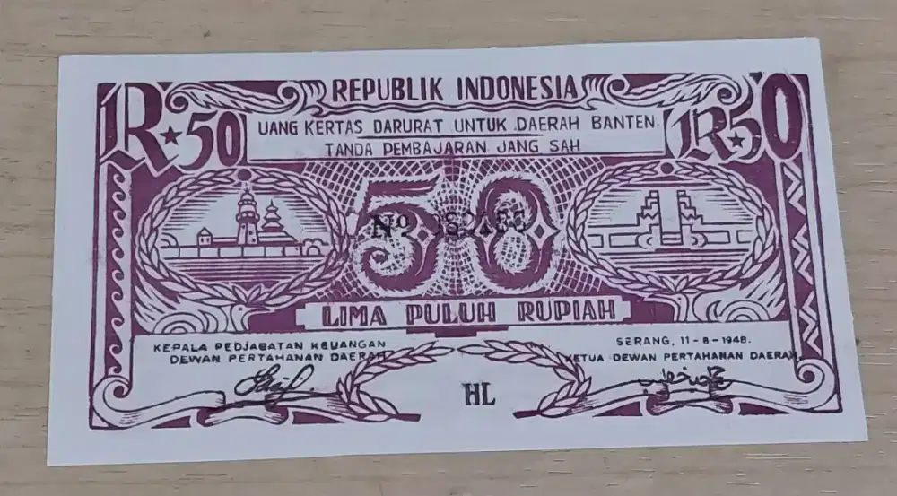 Orida Banten 50 Rupiah 1948