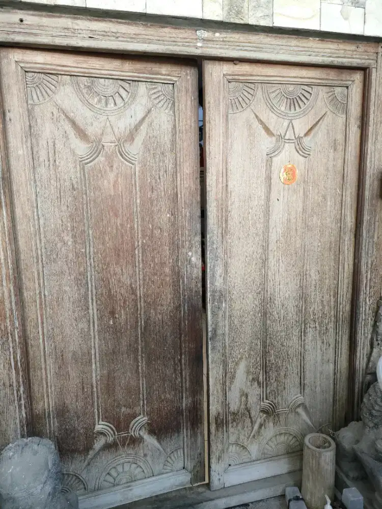 Pintu kayu jati tua - Barang Antik - 893865170