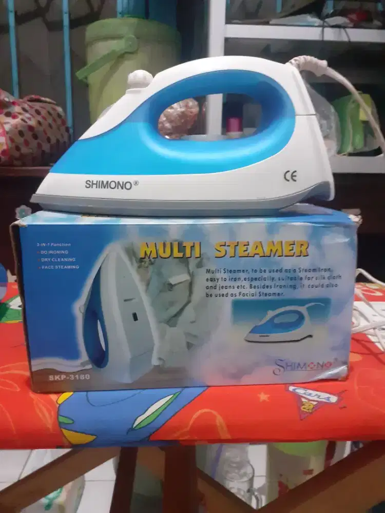 SETRIKA MULTI STEAMER MERK SHIMONO+BONUS MEJA SETRIKA
