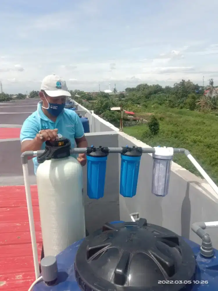 Filter saringan air zat besi kapur kuning berminyak bau keruh kotor