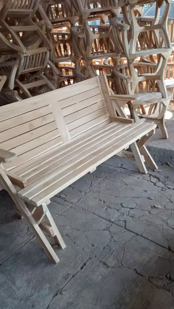 Kursi taman lipat magic Jati Jepara