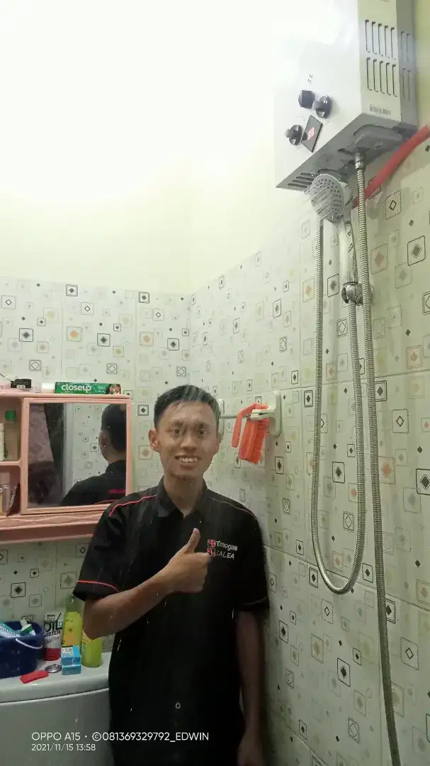 Water heater (air hangat) gas dan listrik