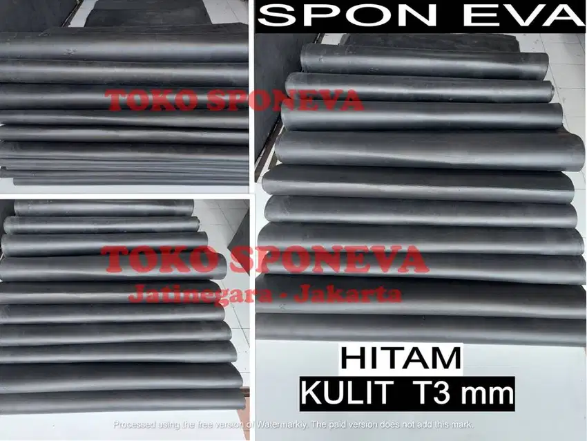 SPON KULIT HITAM Tebal 3mm - KULITAN