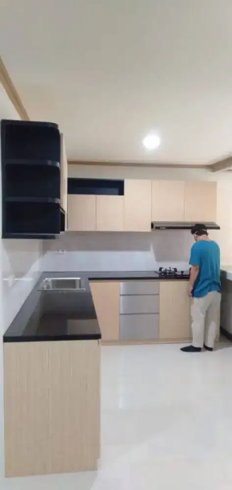 Lemari, kitchen set, ranjang