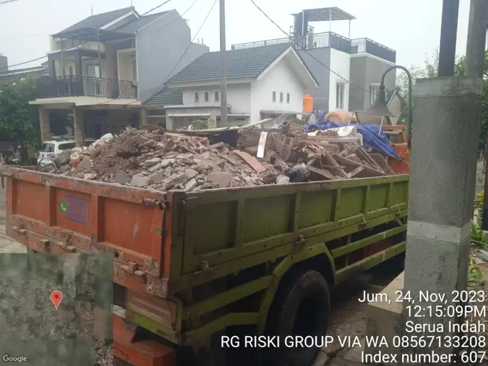 Jasa buang puing/tanah sampah proyek  dan DLL