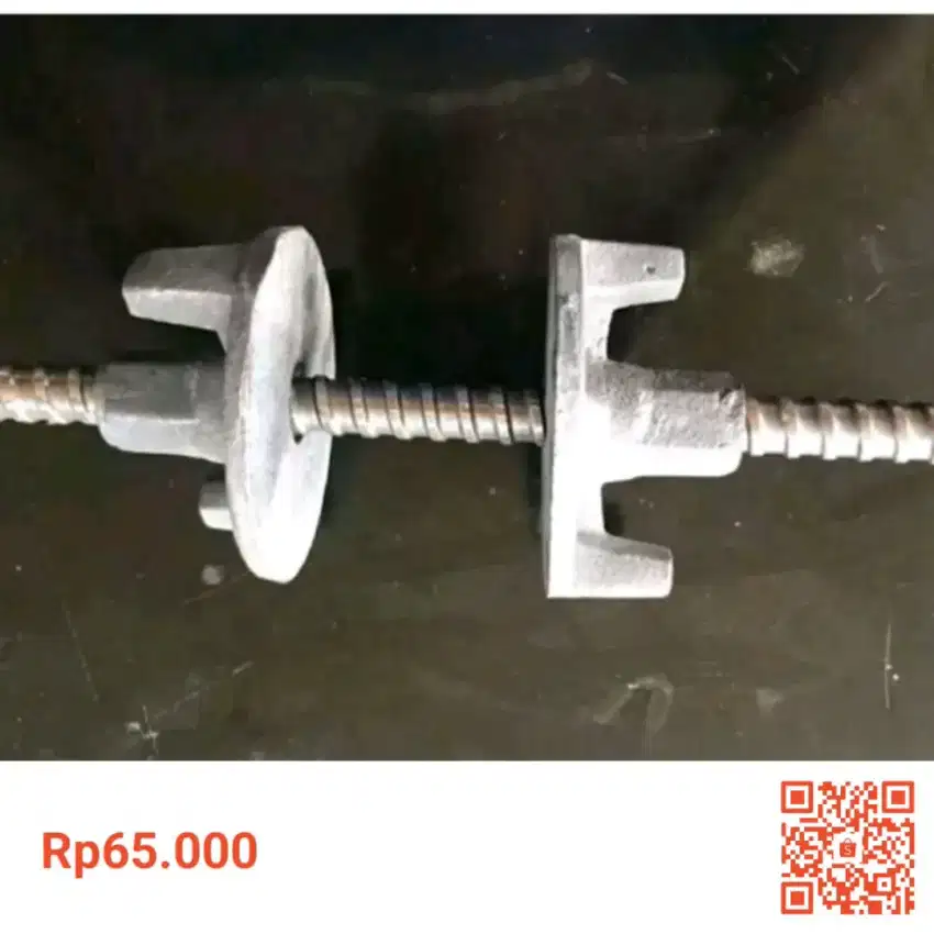 Tierod bekisting baru m16x1 1/2m+2 wingnut94 baruhemat berkwalitas