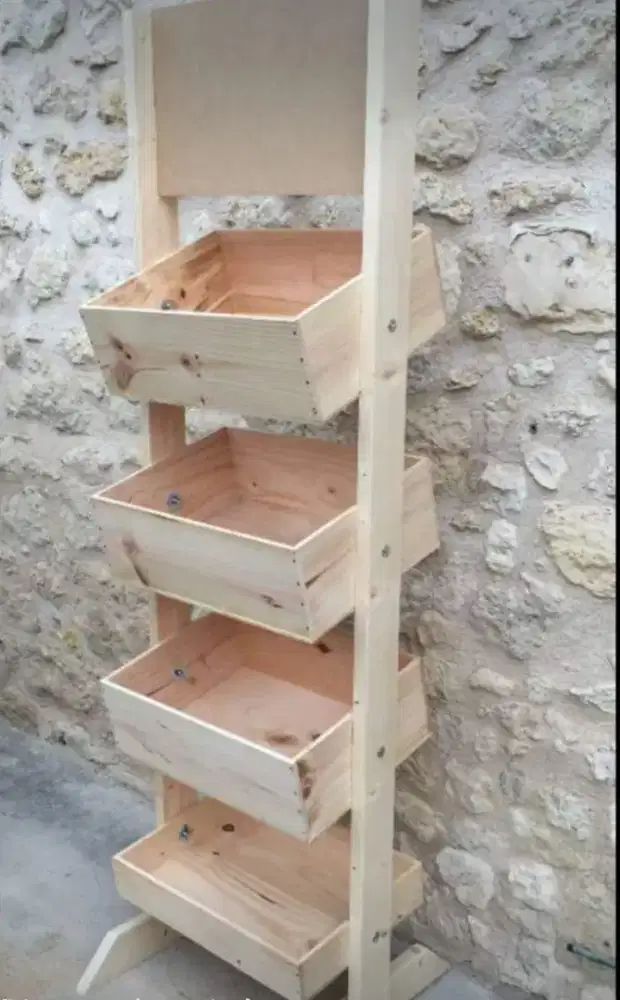 Rak serbaguna buat jualan dari kayu