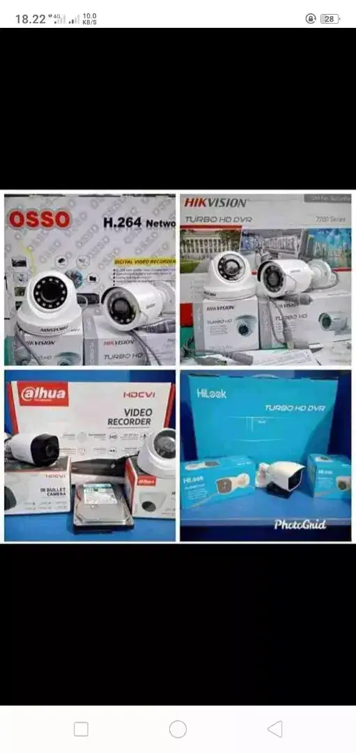 kamera cctv 2mp 4ch harga promo