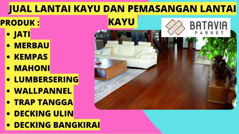 jual lantai parquet kempas jakarta