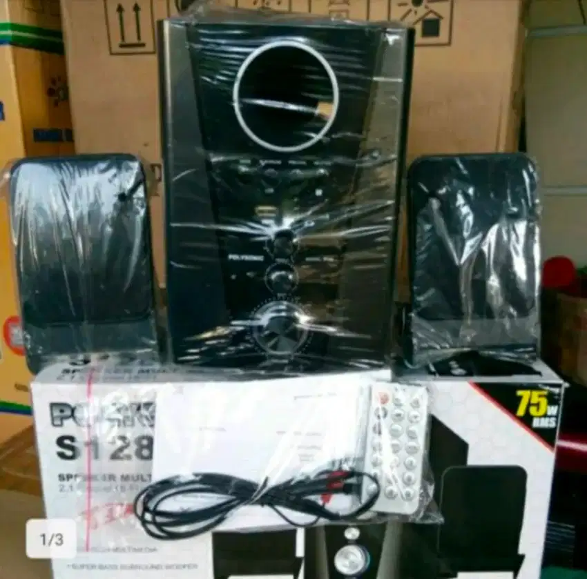 JUAL CEPAT SPEAKER SUBWOOFER AKTIF POLYSONIC TIPE TERBARU