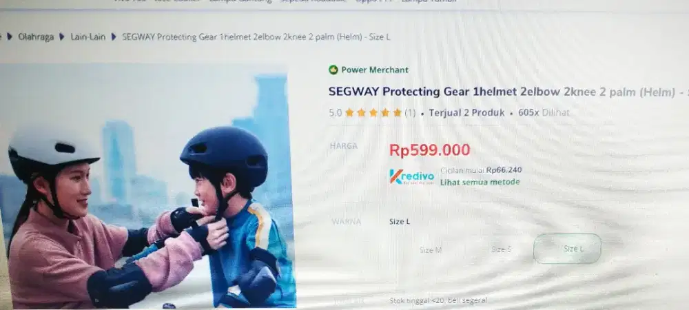 SEGWAY Protecting Gear / Alat Pengaman saat berolahraga.. Baru