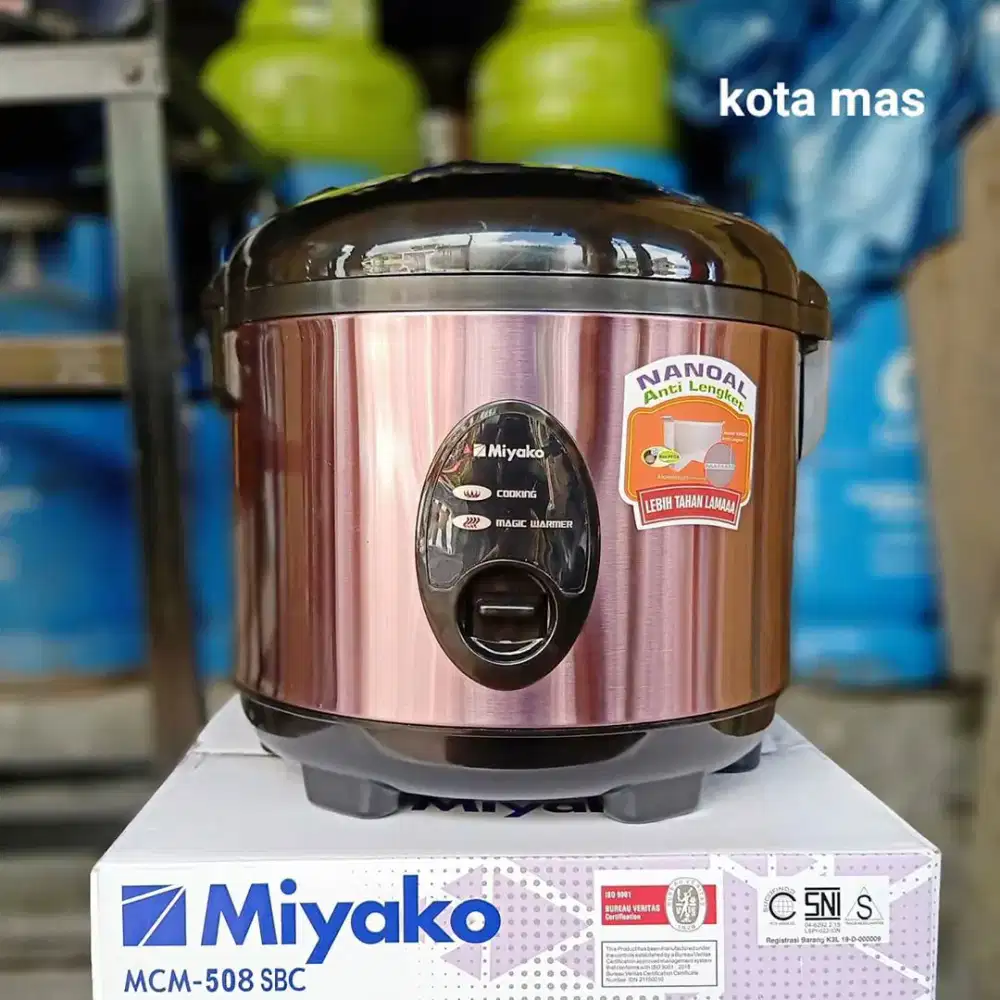 Rice Cooker Magic Com Miyako MCM-508 SBC Rose Gold Murah Baru