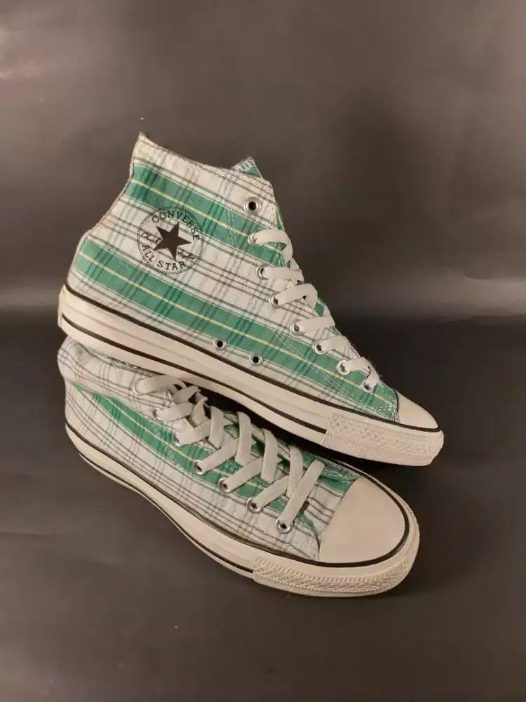 Converse CT As Hi Plaid Green