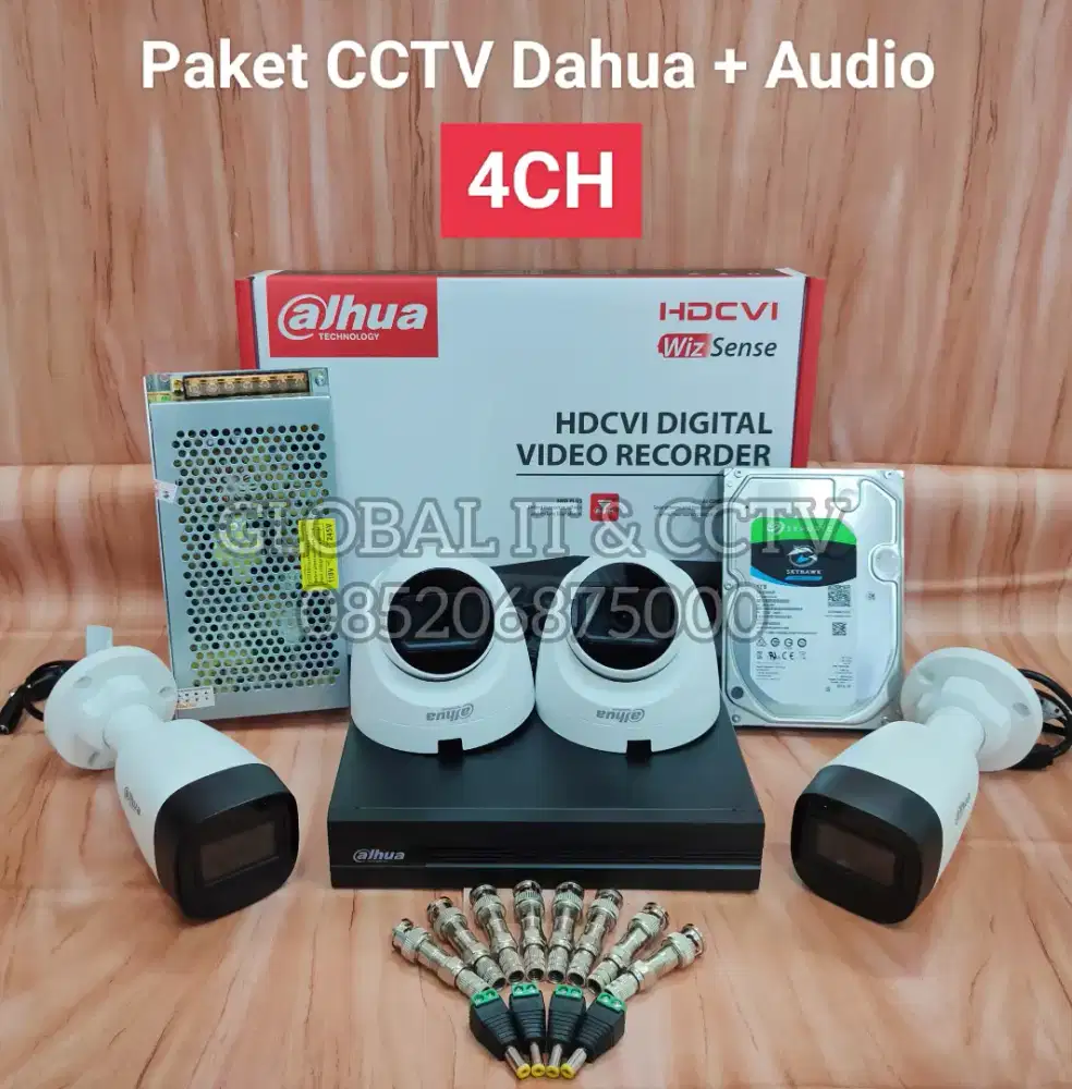 Paket CCTV Dahua Audio Merekam Suara
