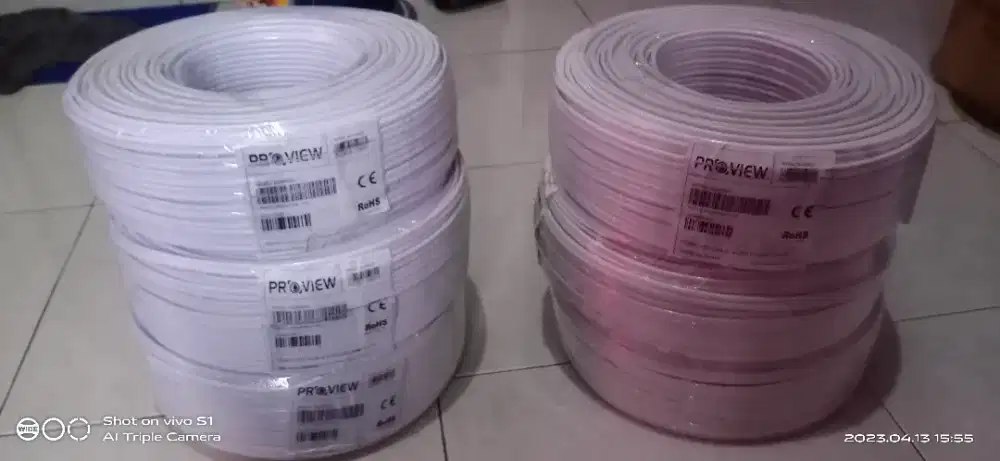 Kabel Coaxial RG59+power 100 mtr an