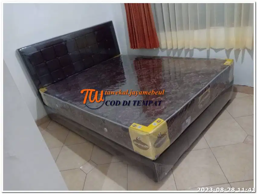 SET SPRINGBED JAVALAND PANDA GARANSI PEGAS 10 THN SET DIVAN MINIMALIS