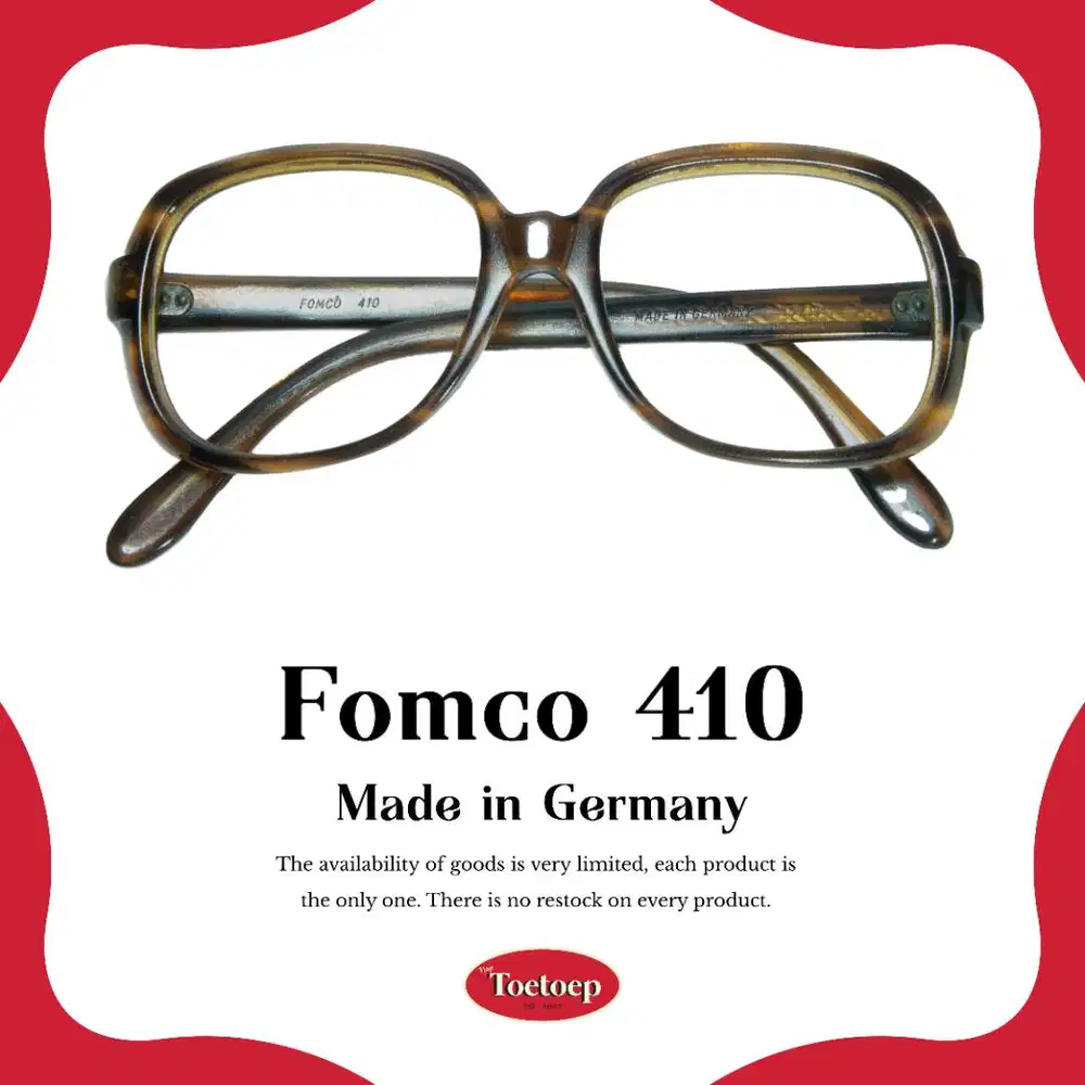 Tjap Toetoep Kacamata Vintage Fomco 410