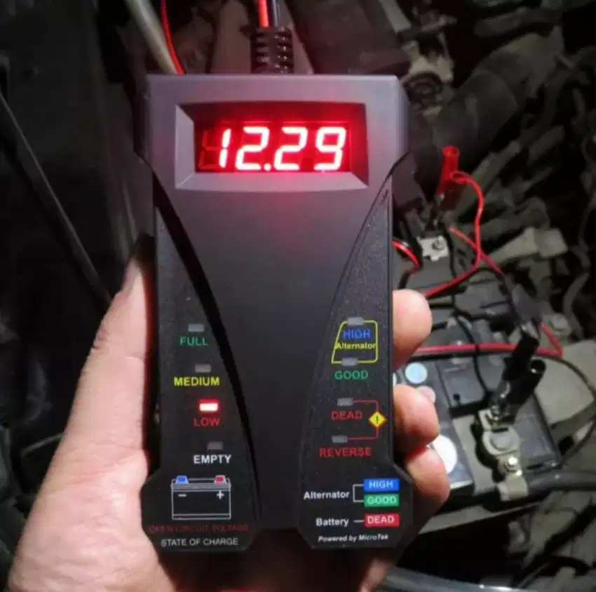 Aki tester analyzer 12V motopower