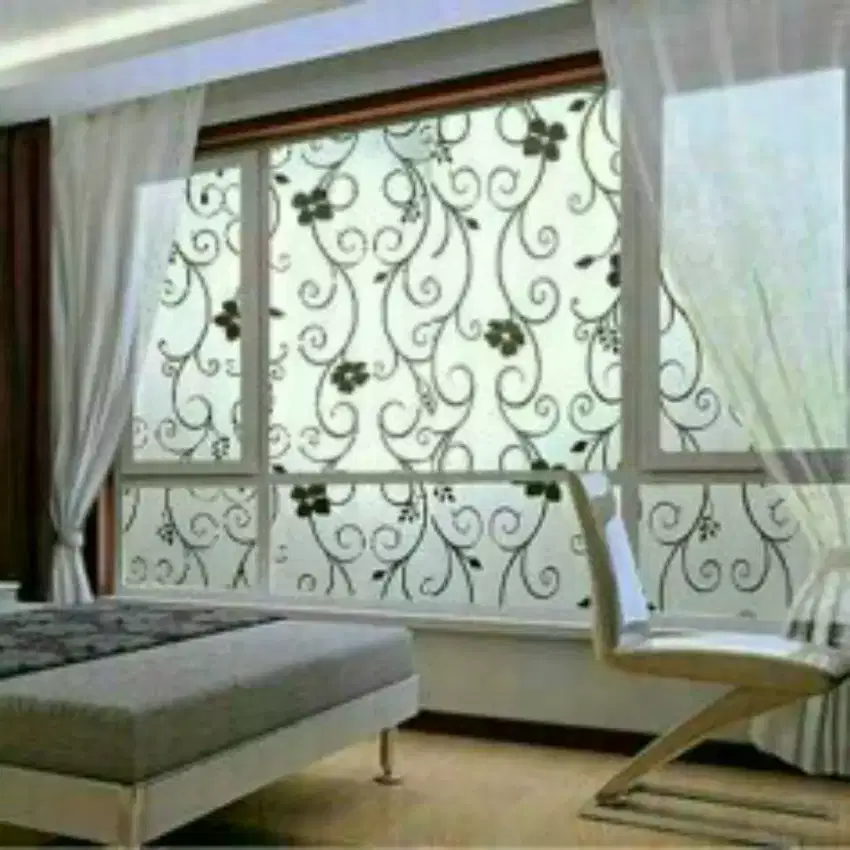 Stiker Kaca Motif (untuk kaca rumah-gedung)